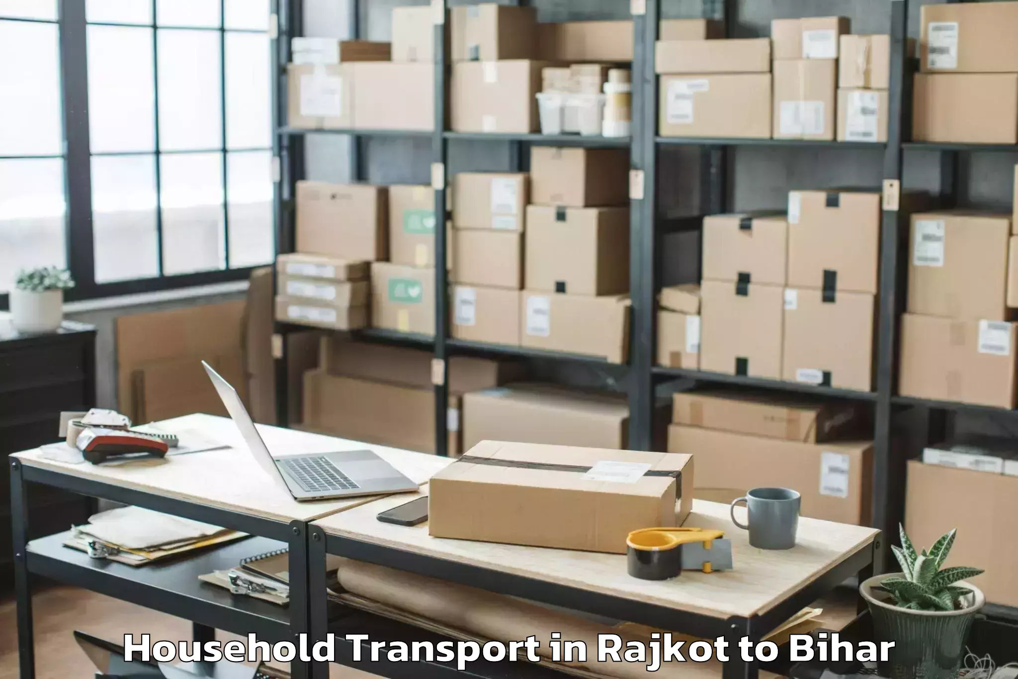 Rajkot to Shambhuganj Household Transport Booking